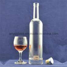 Прозрачная круглая стеклянная бутылка 500мл Бутылка виски Ice Glass Glass Bottle